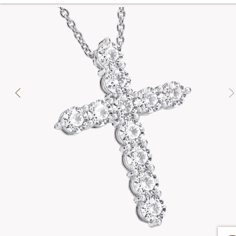 Silver Cross Pendant Necklace